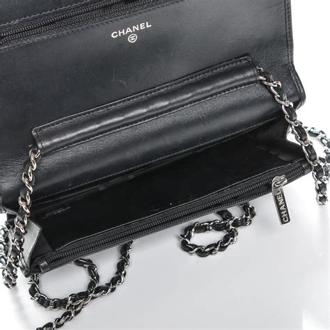 chanel wallet on chain calfskin black|Wallet on chain .